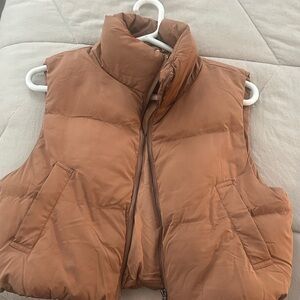 Brown Puffer Vest